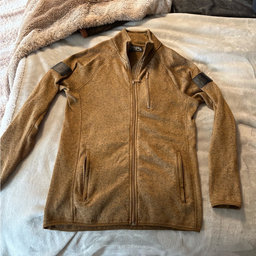 Grunt Style Tan Zip-Up Sweater